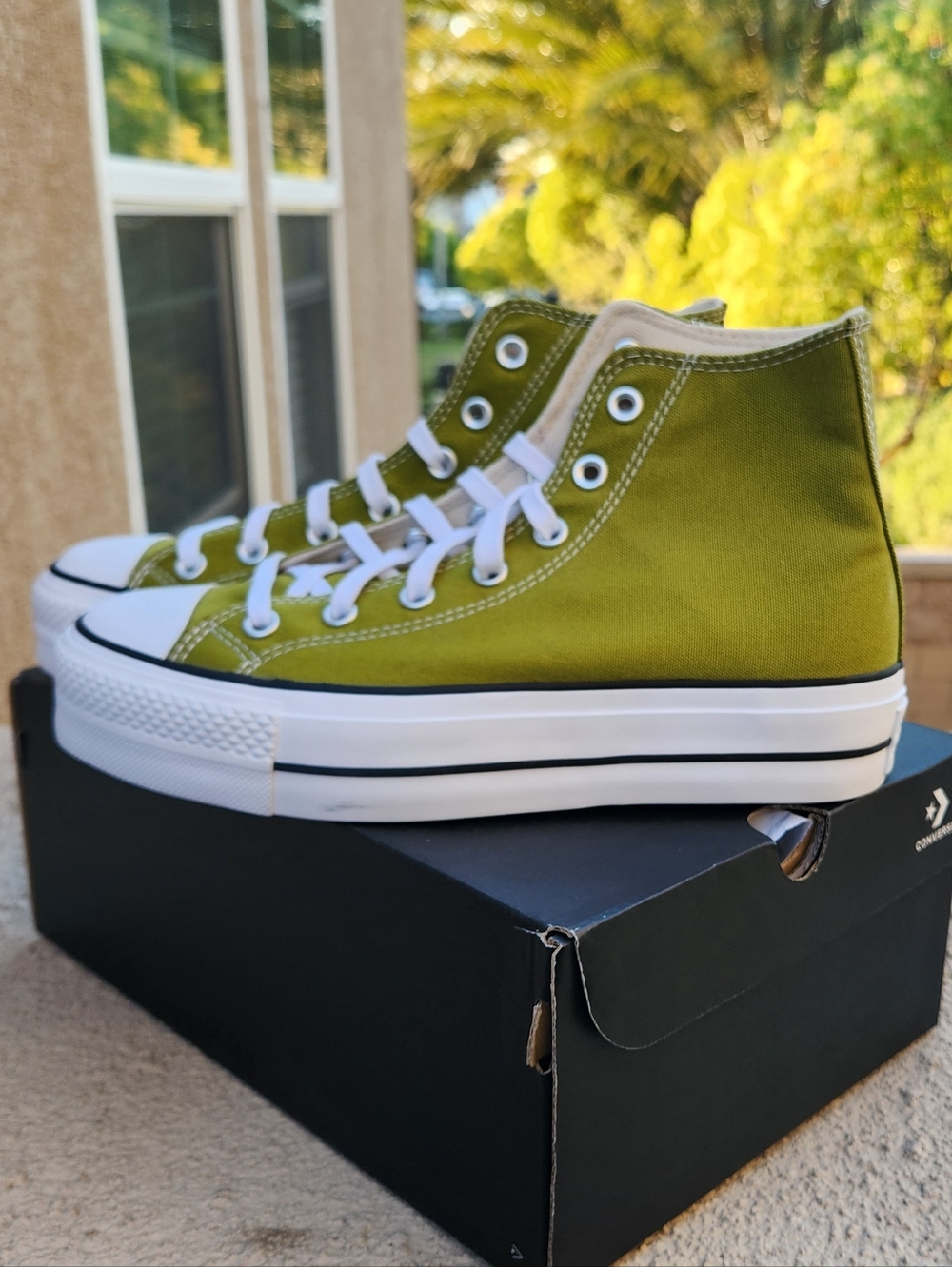 Converse Chuck Taylor All Star High Top Sneakers - Olive Green - Picture 9 of 11